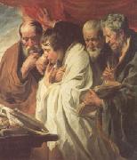 Jacob Jordaens The Four Evangelists (mk05) France oil painting artist